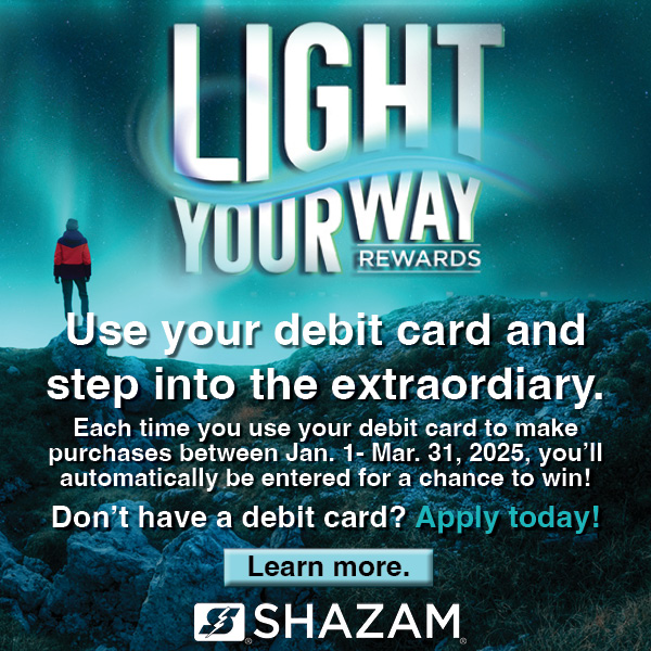 Q1 2025 Shazam Debit Rewards Social Media Graphic